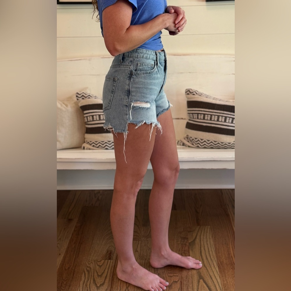 Altar'd State Light Blue Jean Shorts